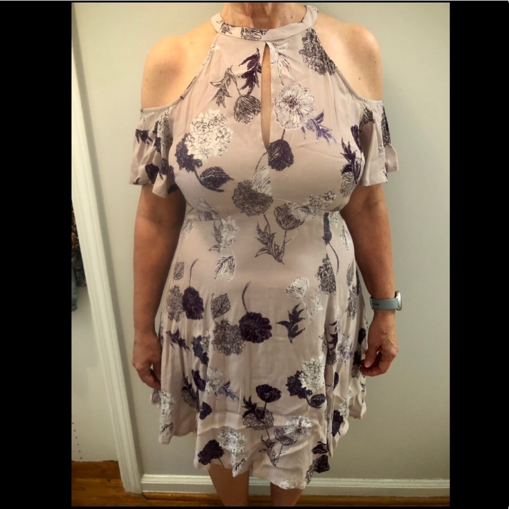 ASTR Lilac Floral Dress